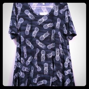Lularoe Pineapple Perfect T XL NWT